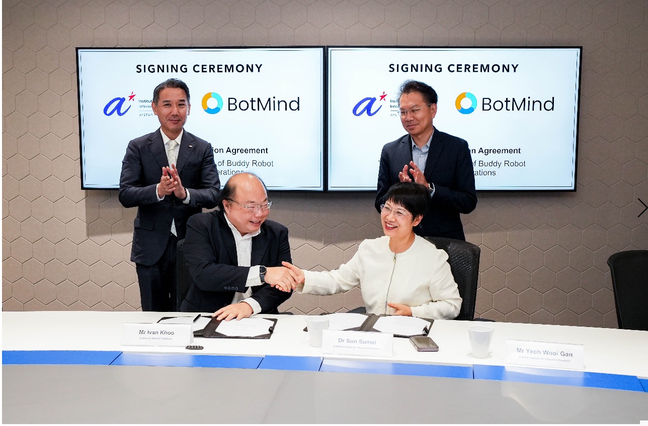 RCA Signing Between BotMind, SIIX-AGT and A*STAR